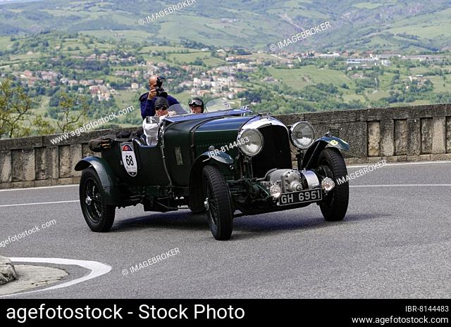 Mille Miglia 2014, No. 68 Bentley 4, 5 Litre S. C Year 1930 Vintage Car Race. San Marino, Italy, Europe