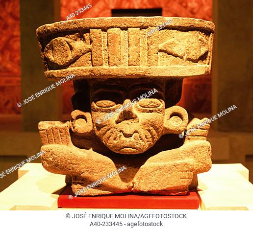 Stone mask. National Museum of Anthropology. Mexico City