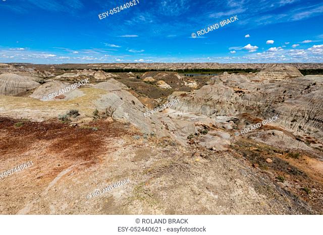 the Red Deer River Canyon of the Badlands in Alberta