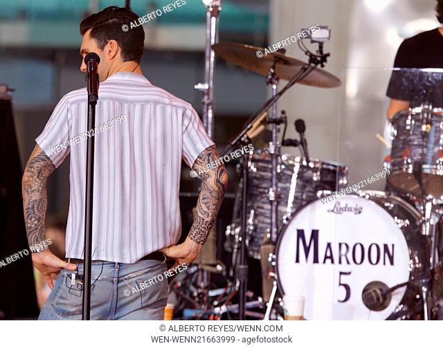 Maroon 5 at the Today show Toyota Concert Series in New York City Featuring: Maroon 5, Adam Levine Where: New York City, New York