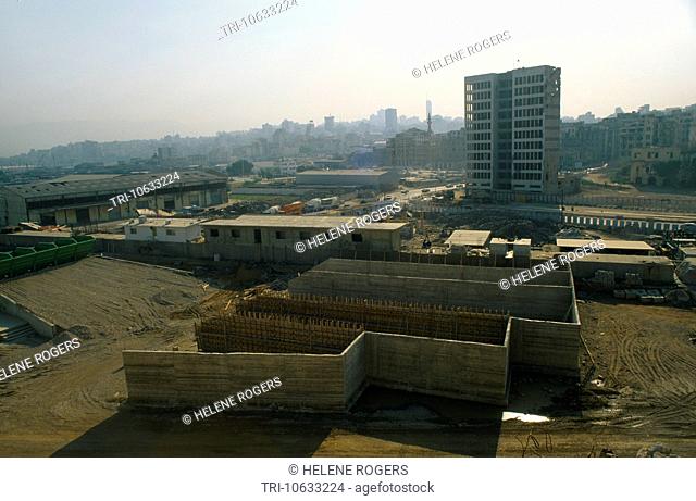 Beirut Lebanon Solidere Construction Site Formwork