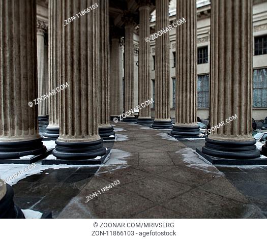 colonnade Ionic order Kazan Cathedral