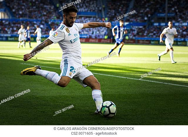 Francisco Román Alarcón Suárez, Isco, Real Madrid player, in action during a Spanish League match between Eibar - Real Madrid Spanish League 2018-03-10