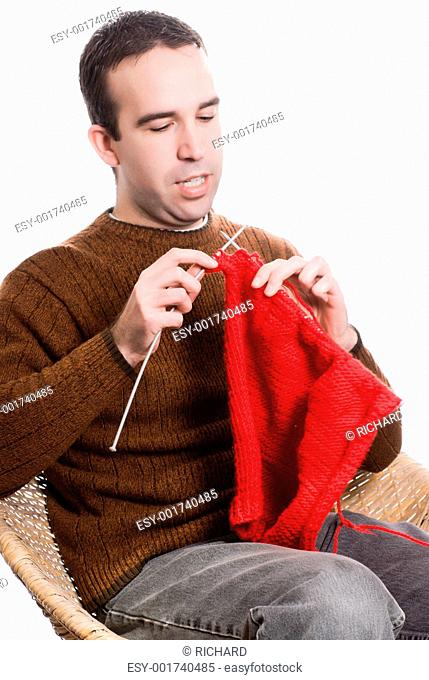Knitting Man