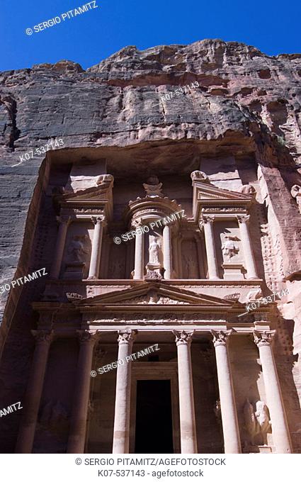 The Khasneh ('Treasury'), Petra. Jordan