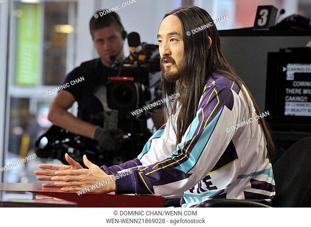 Steve Aoki appears on GlobalTV's The Morning Show Featuring: steve aoki Where: Toronto, Canada When: 28 Oct 2014 Credit: Dominic Chan/WENN.com