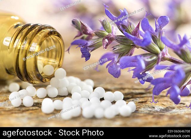 alternative and herbal medicine with homeopathic pills