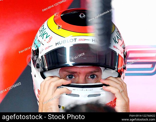 26 July 2019, Baden-Wuerttemberg, Hockenheim: Motorsport: Formula 1 World Championship, Grand Prix of Germany. Sebastian Vettel from Germany of Team Scuderia...