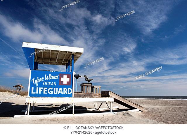 Tybee Island Lifeguard Station - Tybee Island, Georgia USA
