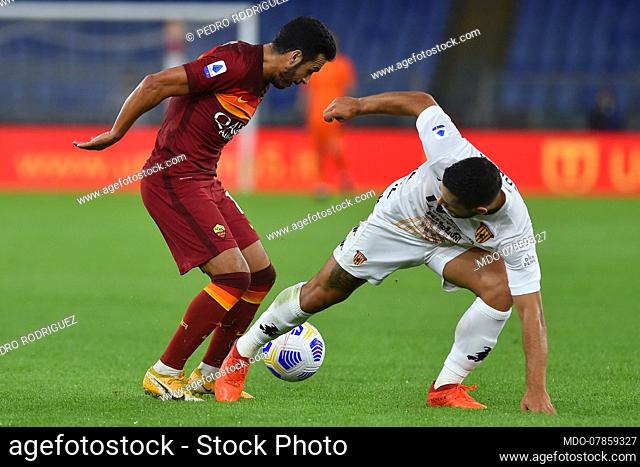 Roma footballer Pedro Rodriguez during the match Roma-Benevento in the Olimpic stadium. Rome (Italy), October 18th, 2020