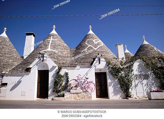 Unique and unmistakable architecture of Alberobello Italy World Heritage Site