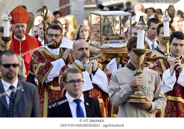 The usual pilgrimage Mass commemorating Saint Wenceslas, the patron saint of Bohemia, was celebrated in Stara Boleslav, Czech Republic, on September 28, 2018