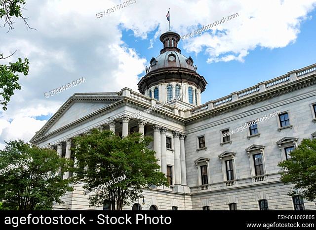May 06, 2020 - Columbia, South Carolina, USA: The exterior of the South Carolina State House in Columbia, South Carolina