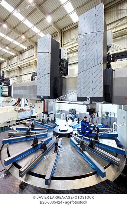 Vertical lathe with two heads, Machining Center, CNC, Design, manufacture and installation of machine tools, Gipuzkoa, Basque Country, Spain, Europe