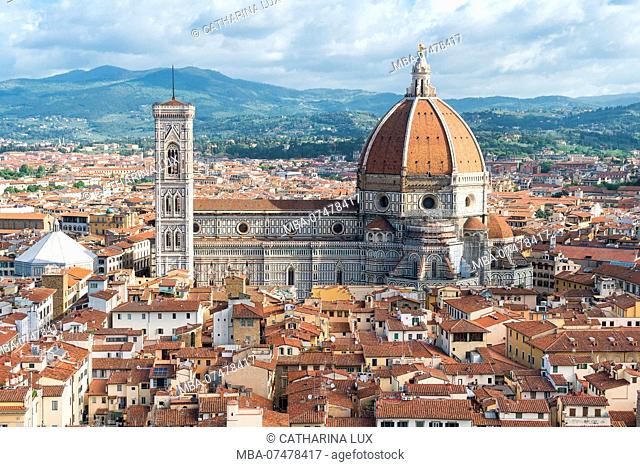 Florence, Palazzo Vecchio, tower ascent, view of the Cathedral