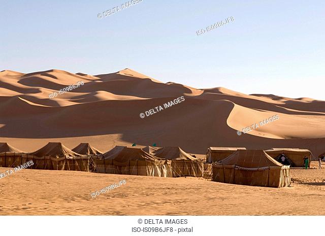 Tented camp, Erg Awbari, Sahara desert, Fezzan, Libya