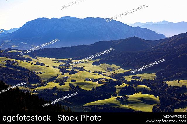 Scenic view of landscape at Salzkammergut, Austria