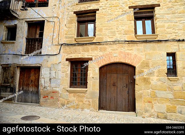 Curious retreat in the Old Town of Valderrobres, Matarraña, Teruel, Aragon, Spain