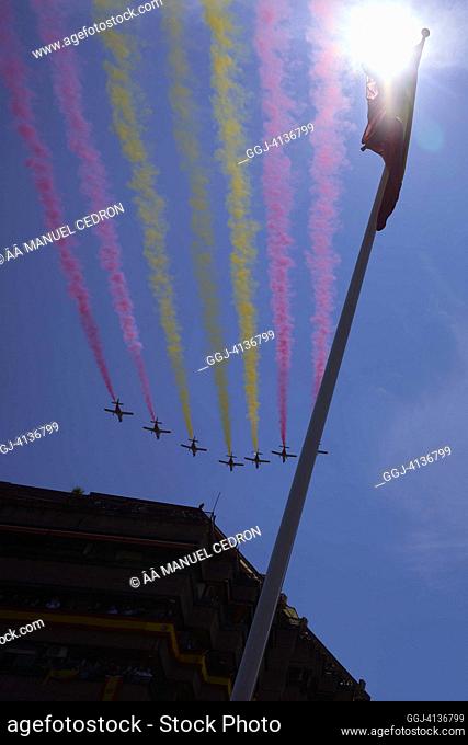 Aguila Patrol during the Armed Forces Day Military Parade on June 3, 2023 in Granada, Spain