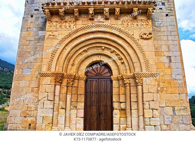 Romanesque Church of San Pedro de Tejada (12th century). Puente-Arenas. Burgos province. Castilla y Leon. Spain