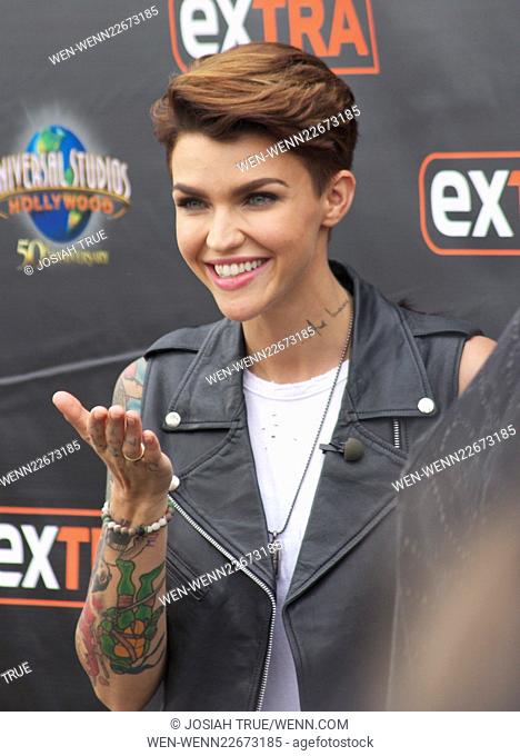 Ruby Rose appears on 'Extra' Featuring: Ruby Rose Where: Los Angeles, California, United States When: 08 Jul 2015 Credit: Josiah True/WENN.com