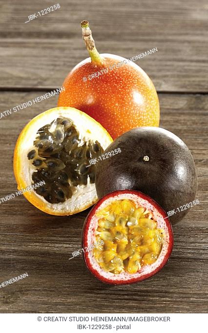 Passion fruit, grenadillas and maracujas