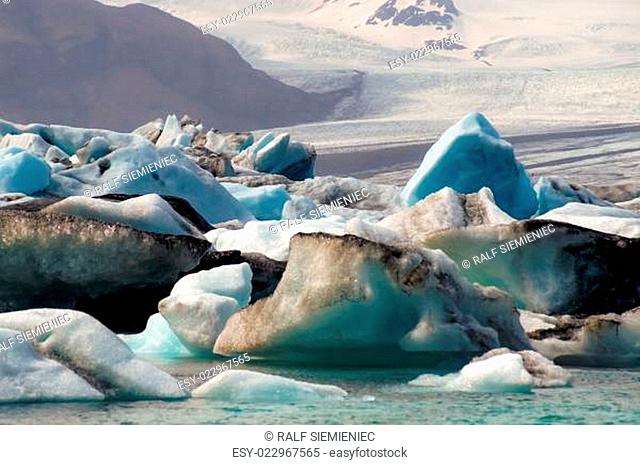 Icebergs of Joekulsarlon Bay