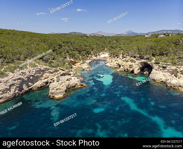 Cala Cap Falcó, Calvia, Mallorca, Balearic Islands, Spain