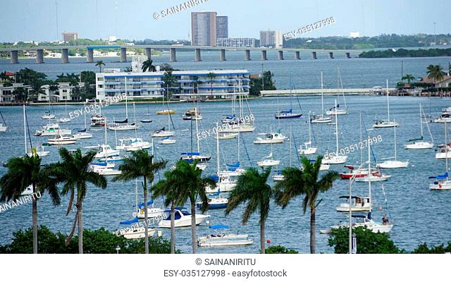View of Miami in Florida, USA