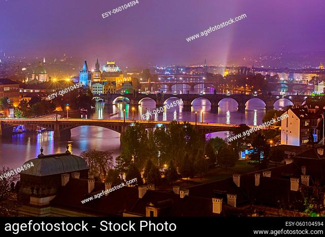 Cityscape of Prague - Czech Republic - travel and architecture background