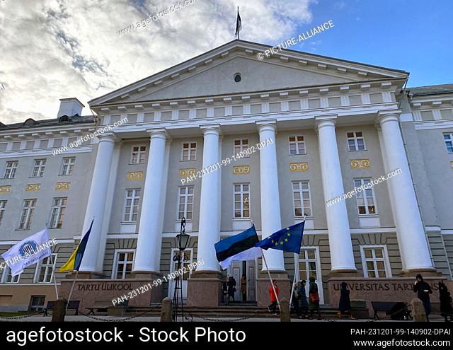 PRODUCTION - 20 October 2023, Estonia, Tartu: The main building of the University of Tartu . Estonia's second largest city Tartu will be European Capital of...