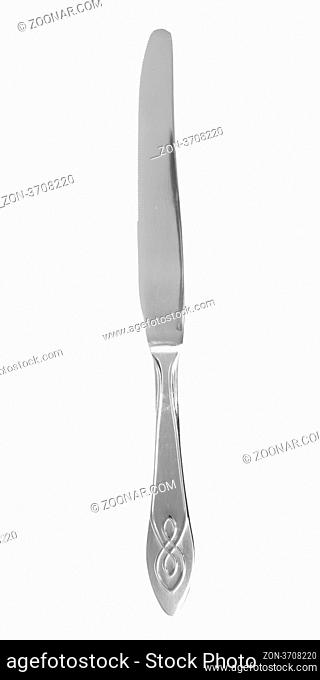 Table kitchen knife isolated on white background