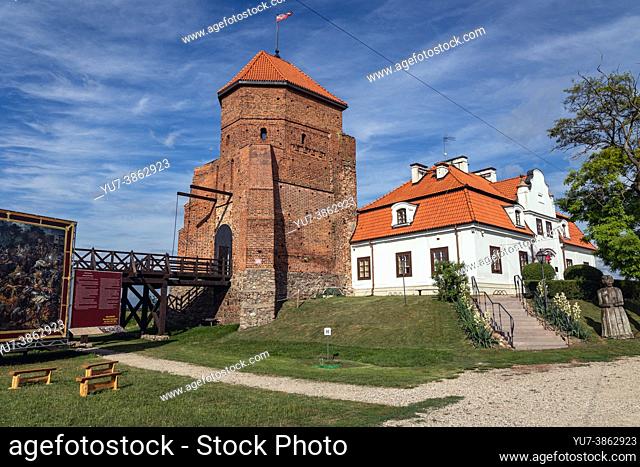 Gothic ducal castle and museum from 15th century in Liw village, Masovian Voivodeship of Poland
