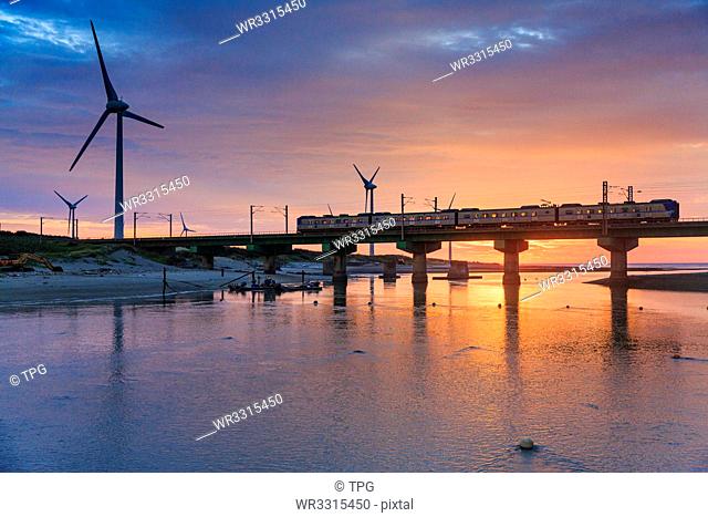 Solar energy and bridge in Miaoli;Taiwan