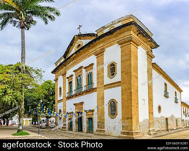 Famous churches in downtown of the ancient and historic city of Paraty on the south coast of the state of Rio de Janeiro founded in the 17th century