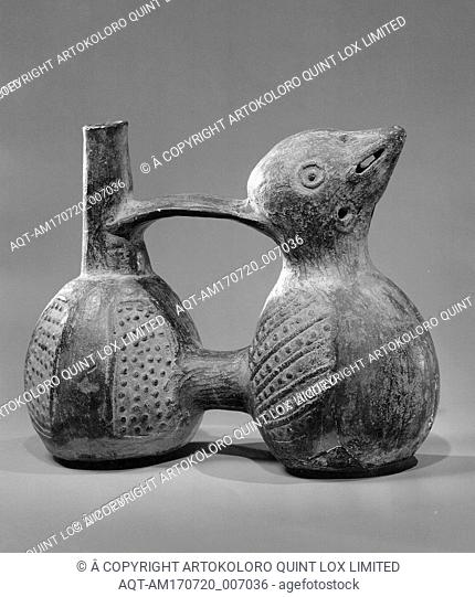 Whistling Jar, Late Intermediate (Chimu) (Pre-Columbian), 1000â€“1476, North Coast, Peru, Chimu, Mold-form clay, 6 5/16 Ã— 3 3/4 in., 2oz. (16 Ã— 9