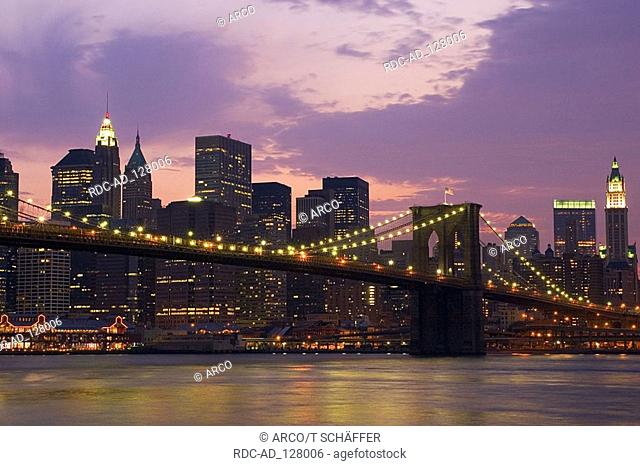 Brooklyn Bridge Manhattan New York USA