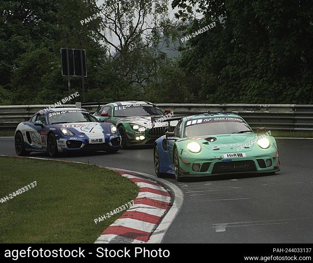 05.06.2021, Nurburgring, Nurburg, 24h race 2021, Nurburgring, 03.06. - 06.06.2021, in the picture No. 44: Porsche 911 GT3 R Falken Motorsports Bachler