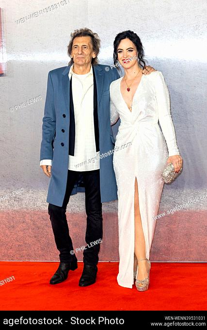 Celebs attend the Napoleon film premiere at Odeon in Leicester Square Featuring: Ronnie Wood, Sally Wood Where: London, United Kingdom When: 16 Nov 2023 Credit:...