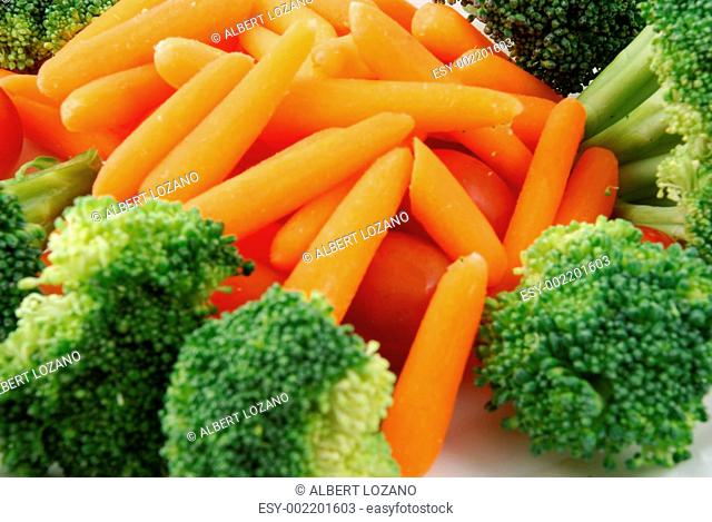 Tray of vegetables