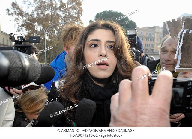 Arrival to the hearing of trial of Francesca Immacolata Chaouqui, Vatican public relations expert involved on Vatileaks 2 case , Rome, ITALY-07-12-2015