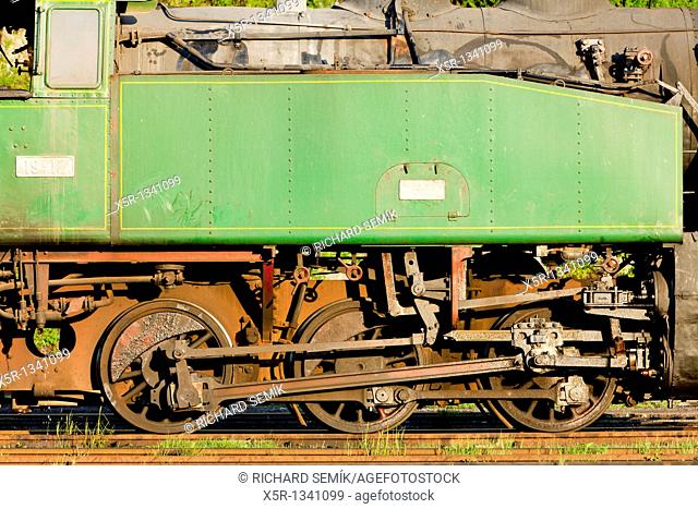 detail of steam locomotive, Oskova, Bosnia and Hercegovina
