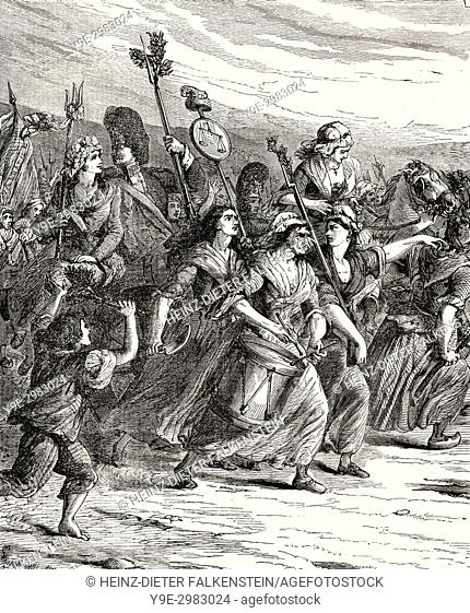The Women's March on Versailles, 5 October 1789, French Revolution