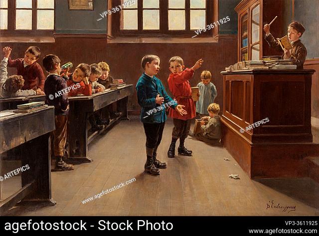 Entraygues Charles Bertrand D' - Concert in the Classroom - French School - 19th Century