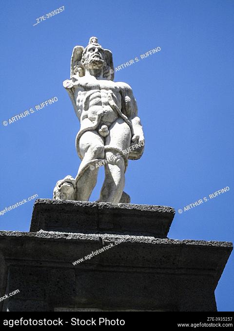 Old Randazzo Statue (Statua di Randazzo Vecchio). Via Duca Degli Abruzzi, Piazza San Nicola. Randazzo, Metropolitan City of Catania, Sicily, Italy