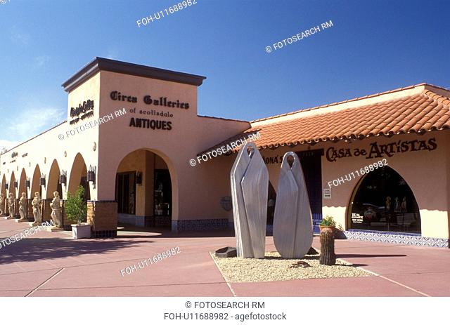 Scottsdale, Arizona, AZ, Galleries at Main Street Arts District in downtown Scottsdale