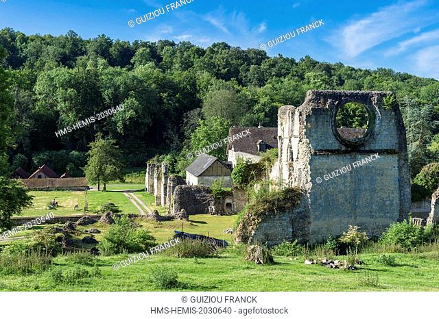 France, Eure, Lisors, Mortemer Abbey is a former Cistercian monastery founded in 1134