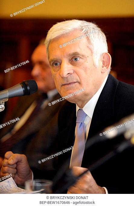 31.03.2008 Warsaw, Poland. Pictured: Jerzy Buzek