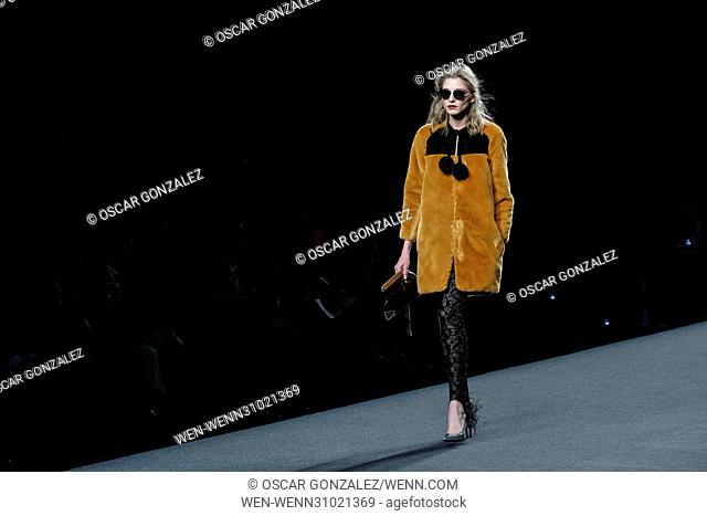 Madrid Fashion Week FW 2017 - Ion Fiz - Catwalk Featuring: model Where: Madrid, Spain When: 17 Feb 2017 Credit: Oscar Gonzalez/WENN.com