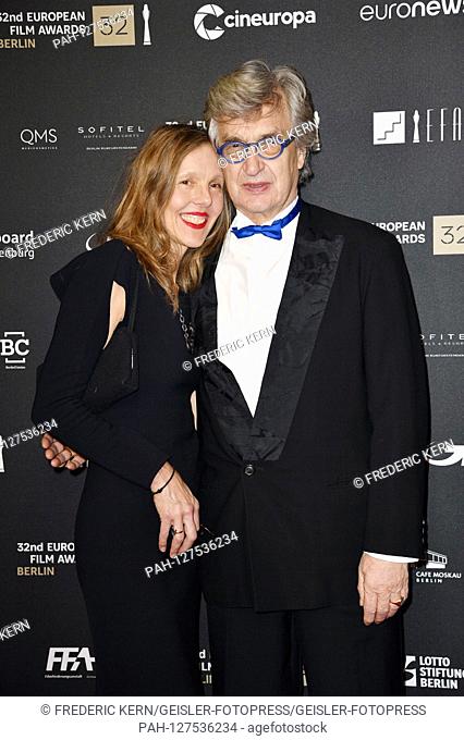 Wim Wenders with wife Donata at the ceremony of the 32nd European Film Award 2019 at the Haus der Berliner Festspiele. Berlin, 07.12